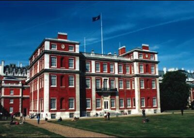 Marlborough House, London. Red brick and stone former royal palace