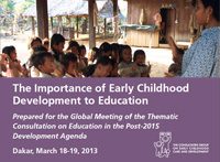 Early Childhood Development in the Post-2015 Development Agenda