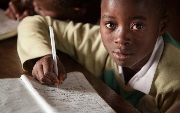Agizo, 10, attends NRC’s Education programme at a primary school in Masisi, for children displaced by conflict, in Masisi, North Kivu, DRC.