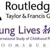 Exhibitors signed up for conference Routledge, Young Lives , Bloomsbury logos