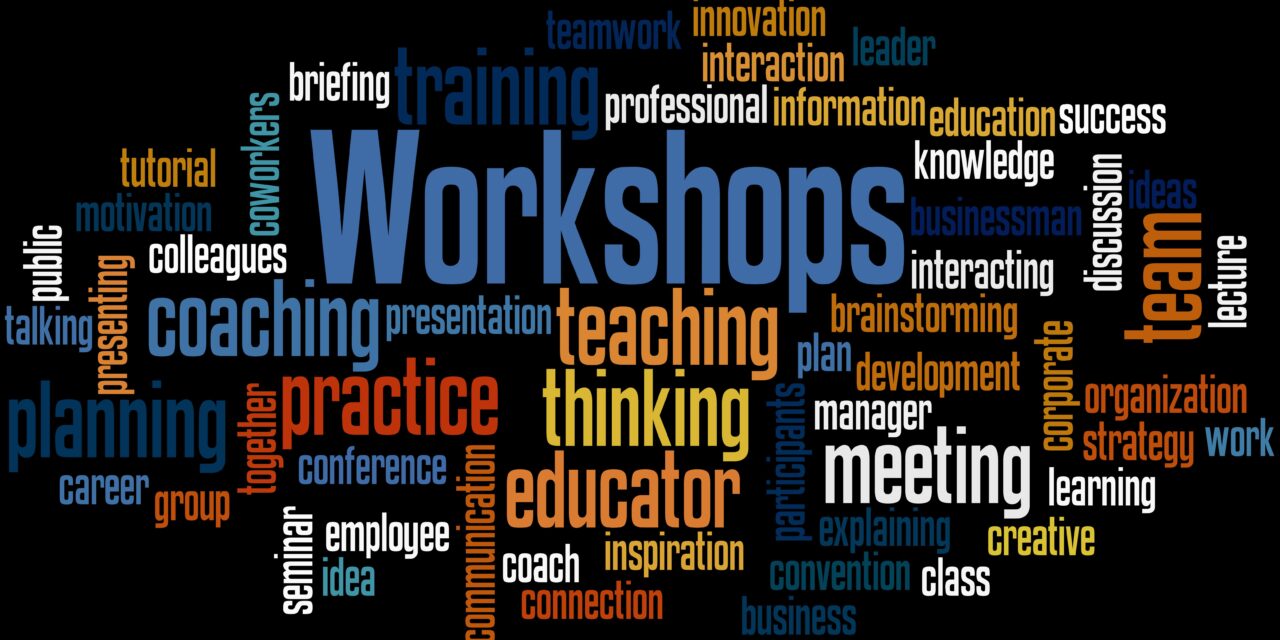 Word cloud for workshops