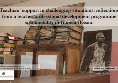 Teachers´ support in challenging situations: reflections from a teacher professional development programme in Guinea-Bissau Image with piles of files