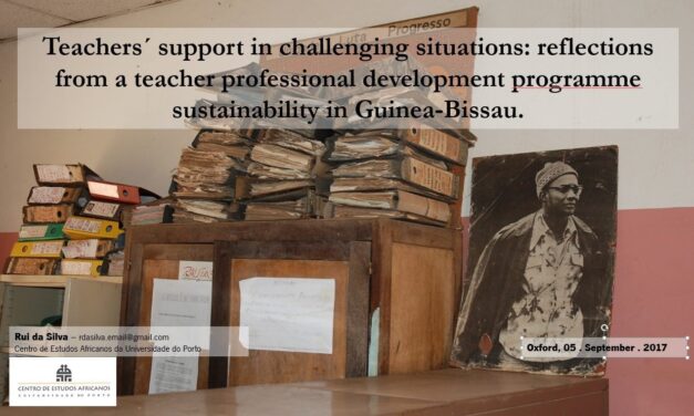 Teachers´ support in challenging situations: reflections from a teacher professional development programme in Guinea-Bissau Image with piles of files