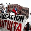 Whose crisis? Taking responsibility for global education Students gather on the streets of Santiago to protest for free college education and improvements in primaries and high schools. GEM Report/Hugo Infante