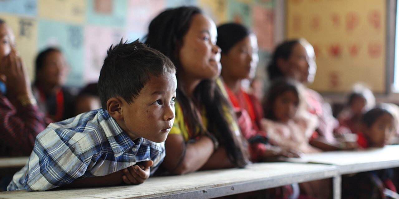 Children in classroom