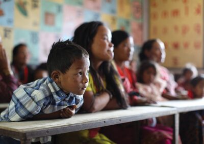 Children in classroom