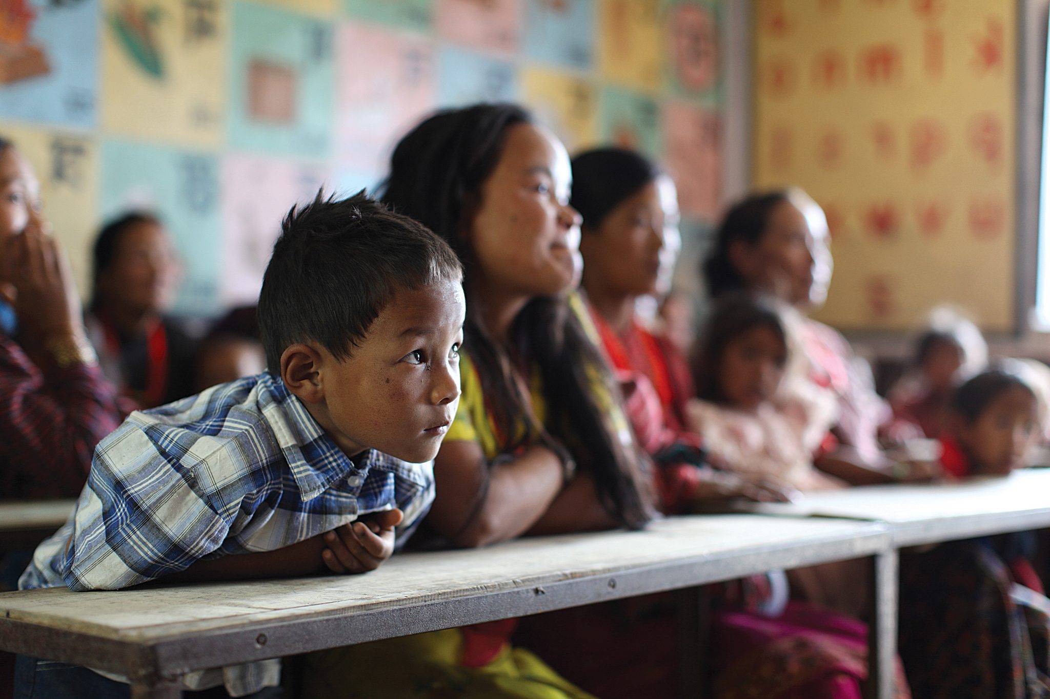 Children in classroom
