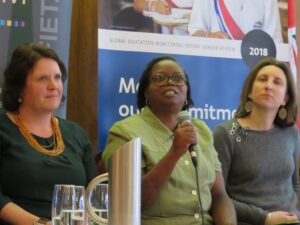 Esme Kadzamira at the 2018 GEM Gender Review London Launch