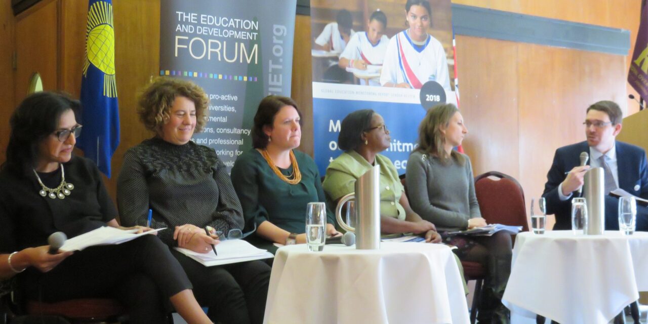 Panel at Gender launch of GEM Report 2018