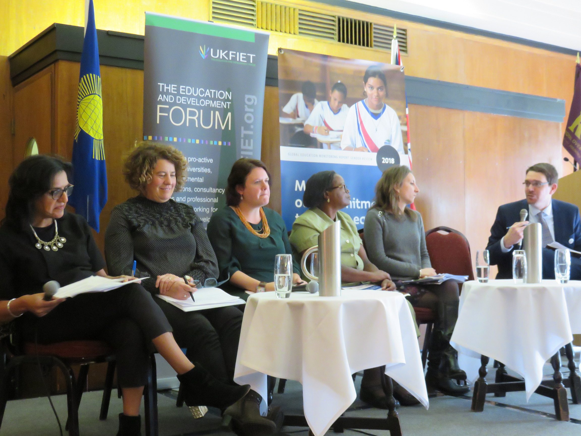 Panel at Gender launch of GEM Report 2018