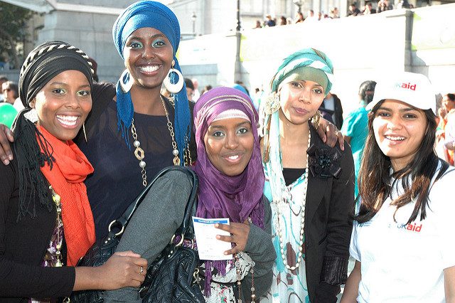 End of Ramadan - a group of smiling women