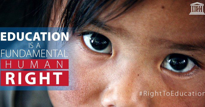 Close up of child's face and eyes. Education is a fundamental human right. #rightToEducation