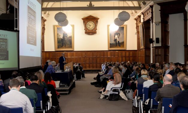 Plenary session stage and audience UKFIET 2015