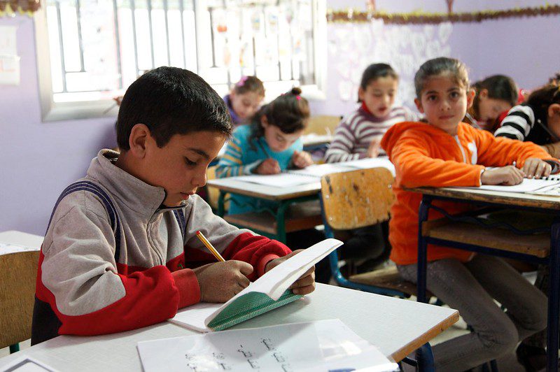 Children in a classroom