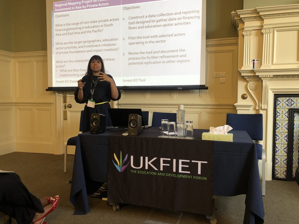 a female presenter at the conference