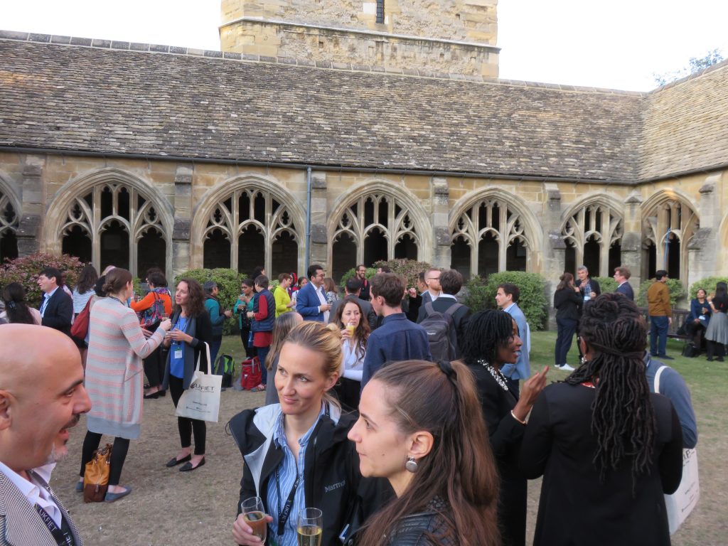 2019 conference drinks reception at New College Cloisters
