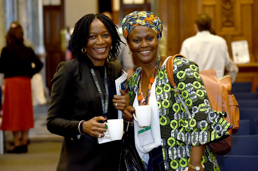 two female Delegates posing for a  photo 2019