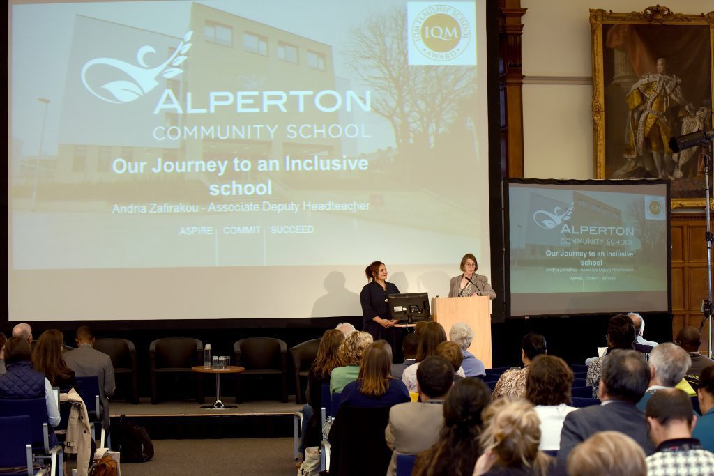 Ruth Naylor and Andria Zafirakuo presenting