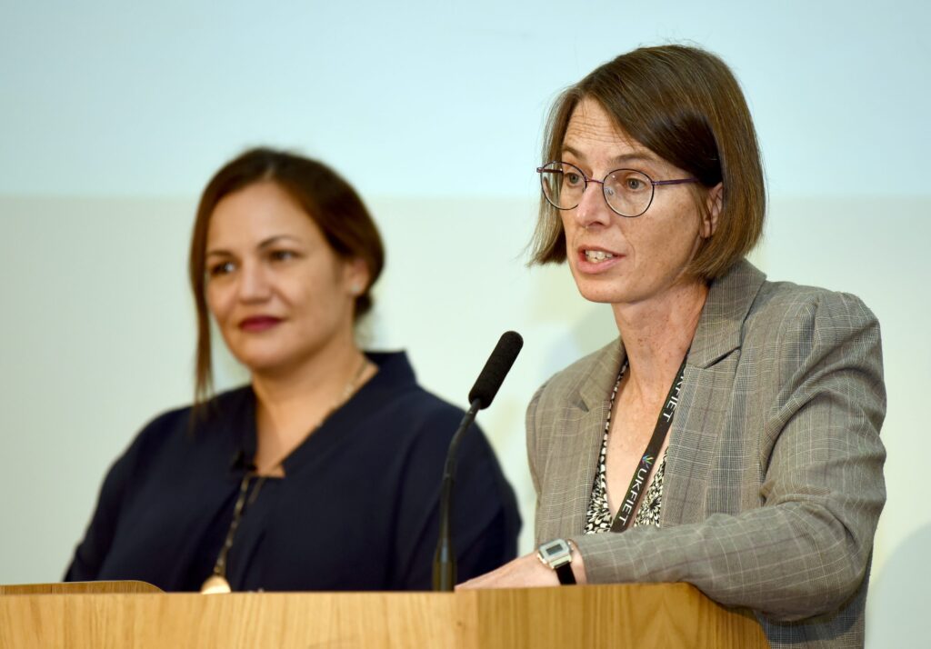 Ruth Naylor and Andria Zafirakuo