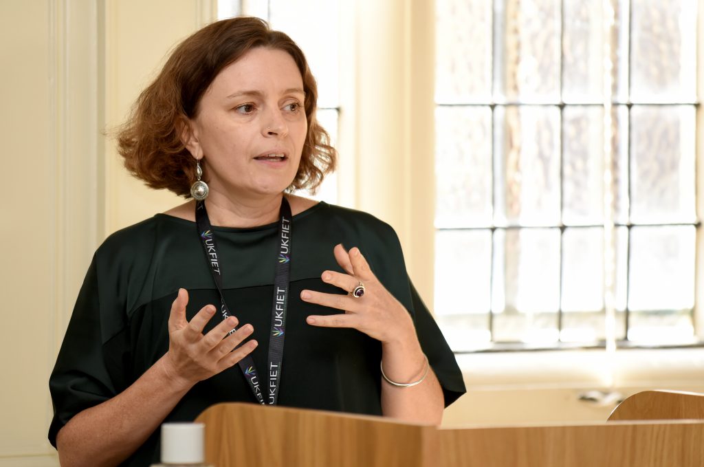 female delegate presenting at the conference