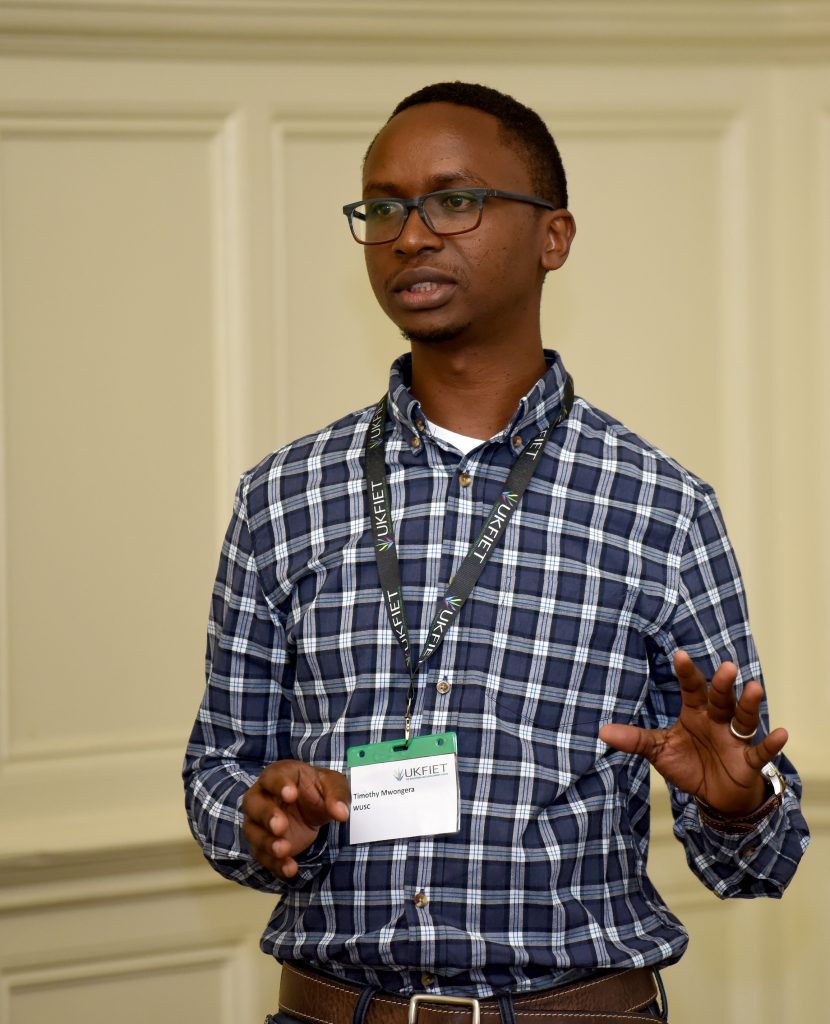 Male presenter at the conference