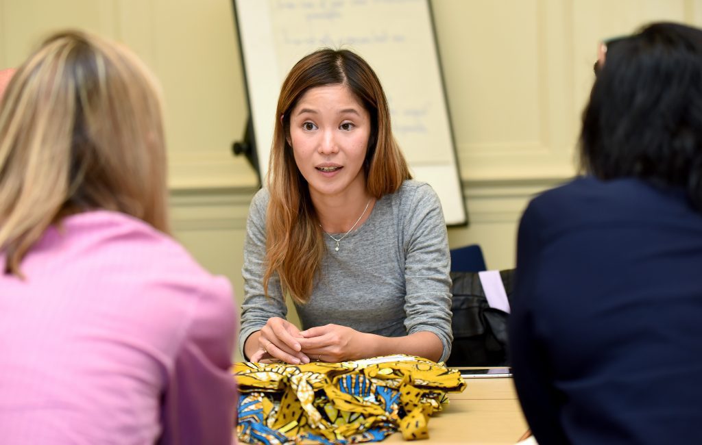 A female delegate in a workshop at 2019 Conference