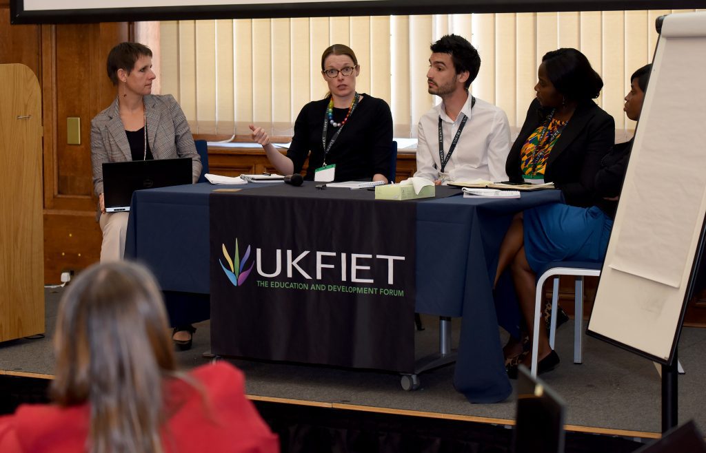 Presenters at a session at the conference