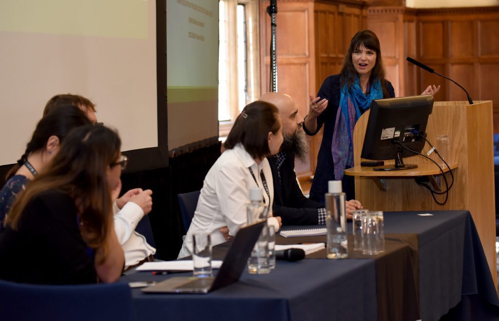 Presenters at a session at the conference 