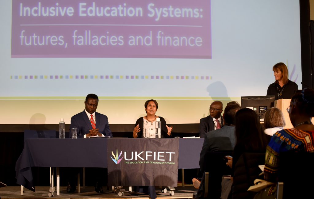 Hon. Dr. Yaw Osei Adutwum and Nafisa Baboo at the opening plenary 2019