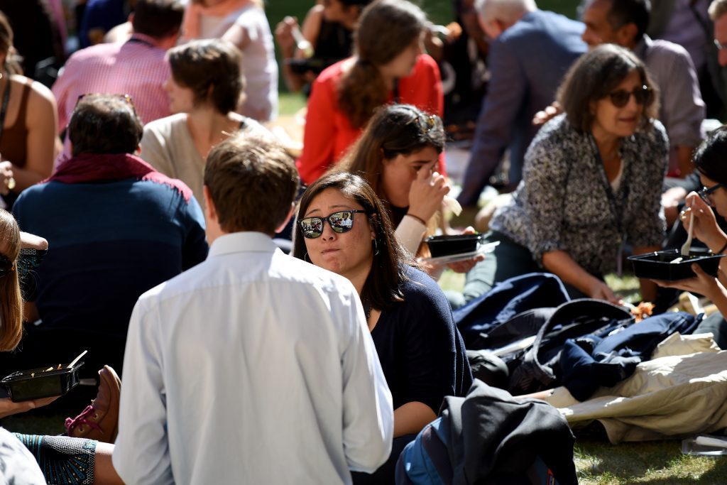 delegates at lunchtime in the quod