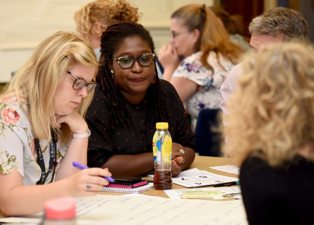 Delegates in a workshop at the conference