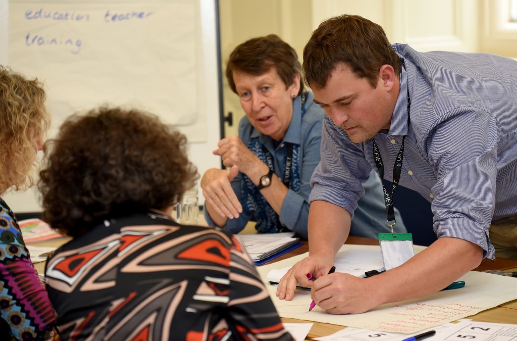 Delegates in a workshop at the conference