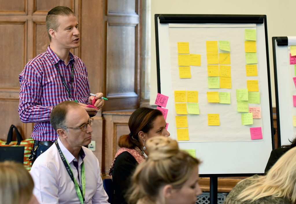 Delegates in a workshop at the conference