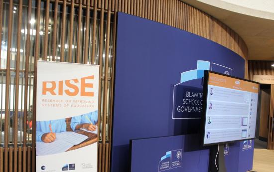 RISE poster in Blavatnik School of Government