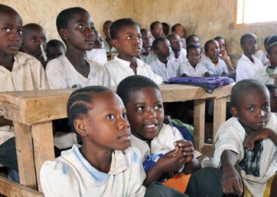 African students in a classroom