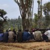 Challenges and Opportunities for Mobile Technology Supported Dialogue in East Africa Farmers in Meru, Kenya, meeting to discuss tree planting. Photo credit: Kevin Martin
