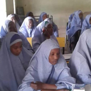 Classroom scene in Nigeria
