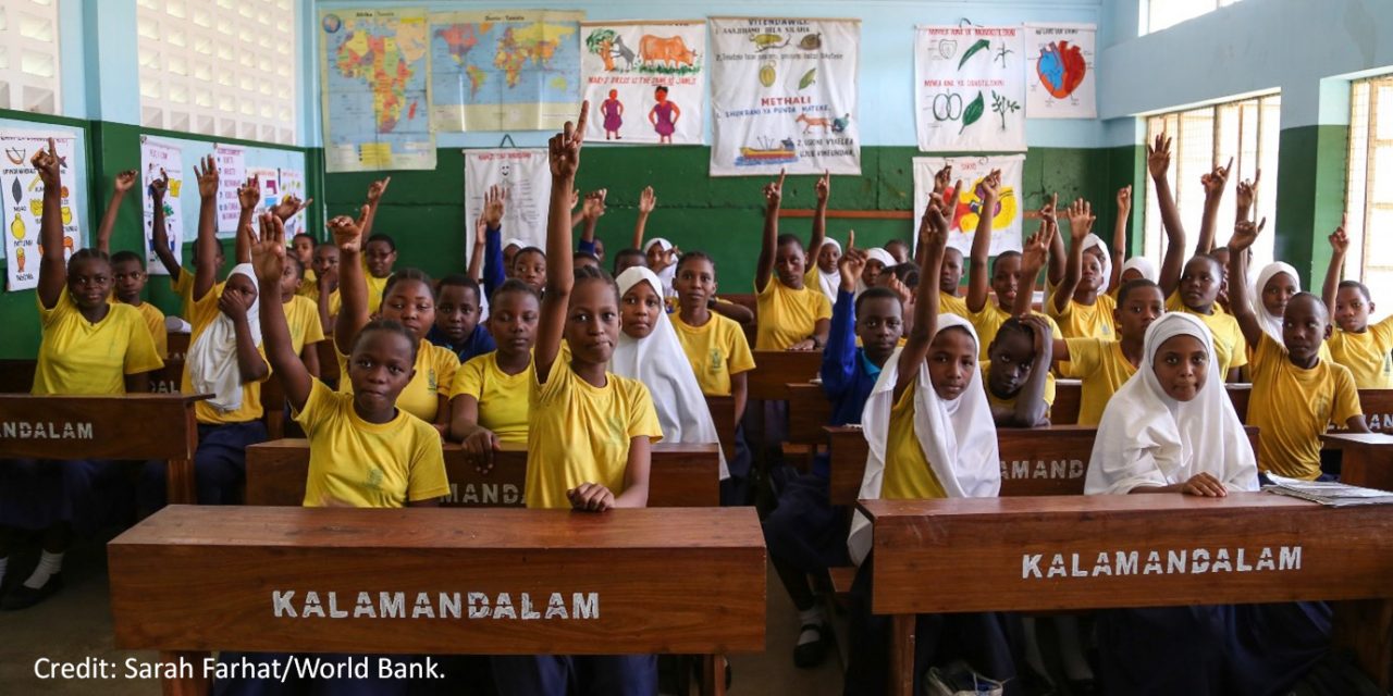 Primary Seven class in Tanzania