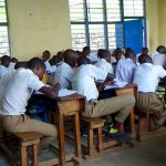 Students in Rwandan classroom