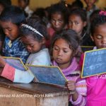 A classroom in the public primary school of Ianjanina in rural Madagascar