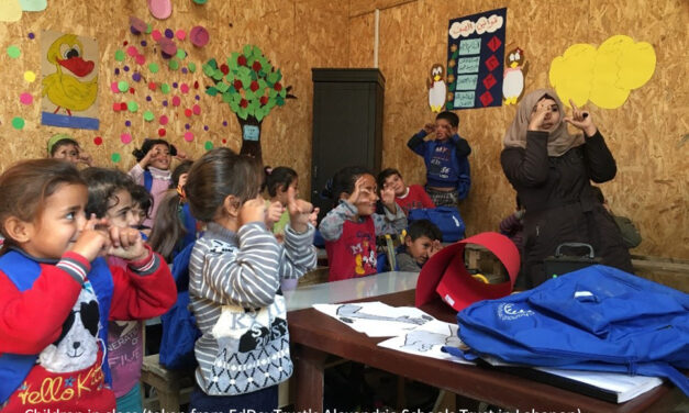 Children in class (taken from EdDevTrust's Alexandria Schools Trust in Lebanon)