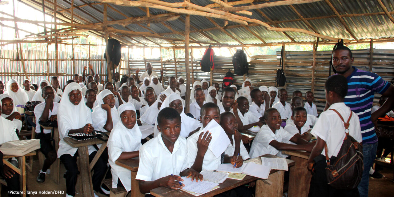 Children in a classroom in Sierra Leone