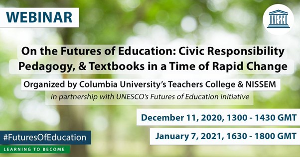 On the Futures of Education: Civic Responsibility, Pedagogy, & Textbooks in a Time of Rapid Change