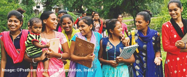 Indian women with books