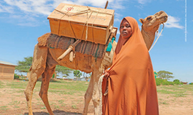 Ethiopian girl with camel