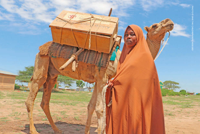 Ethiopian girl with camel