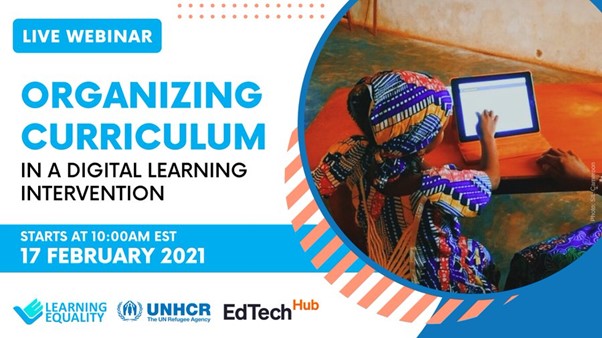 Organizing Curriculum in a Digital Learning Intervention