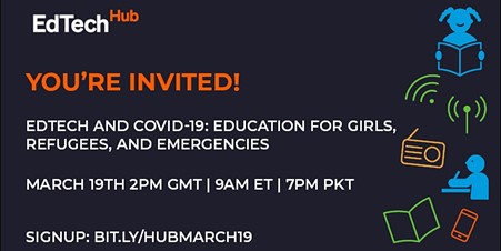 EdTech and Covid19: Education for Girls, Refugees and Emergencies
