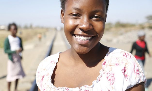 Girl smiling