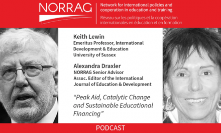 NORRAG Podcast Episode 08: “Peak Aid, Catalytic Change and Sustainable Educational Financing”